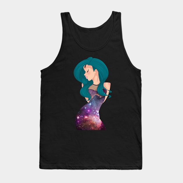 Galaxy Dress Tank Top by farai